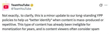 YouTube's July 15 YPP Policy Update and Three Messages I Got From It